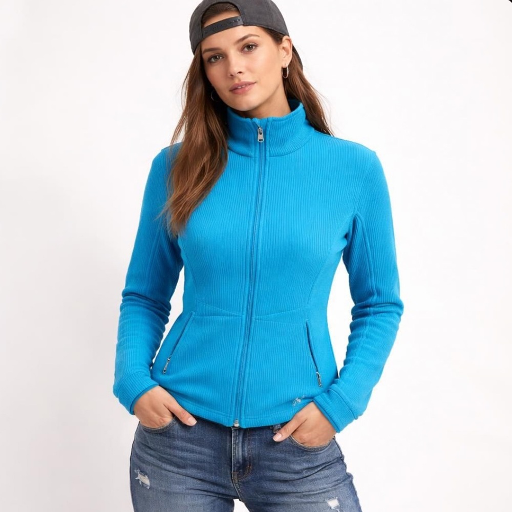 Spyder Core Sweater Full Zip Pullover Turquoise Women’s Size Small